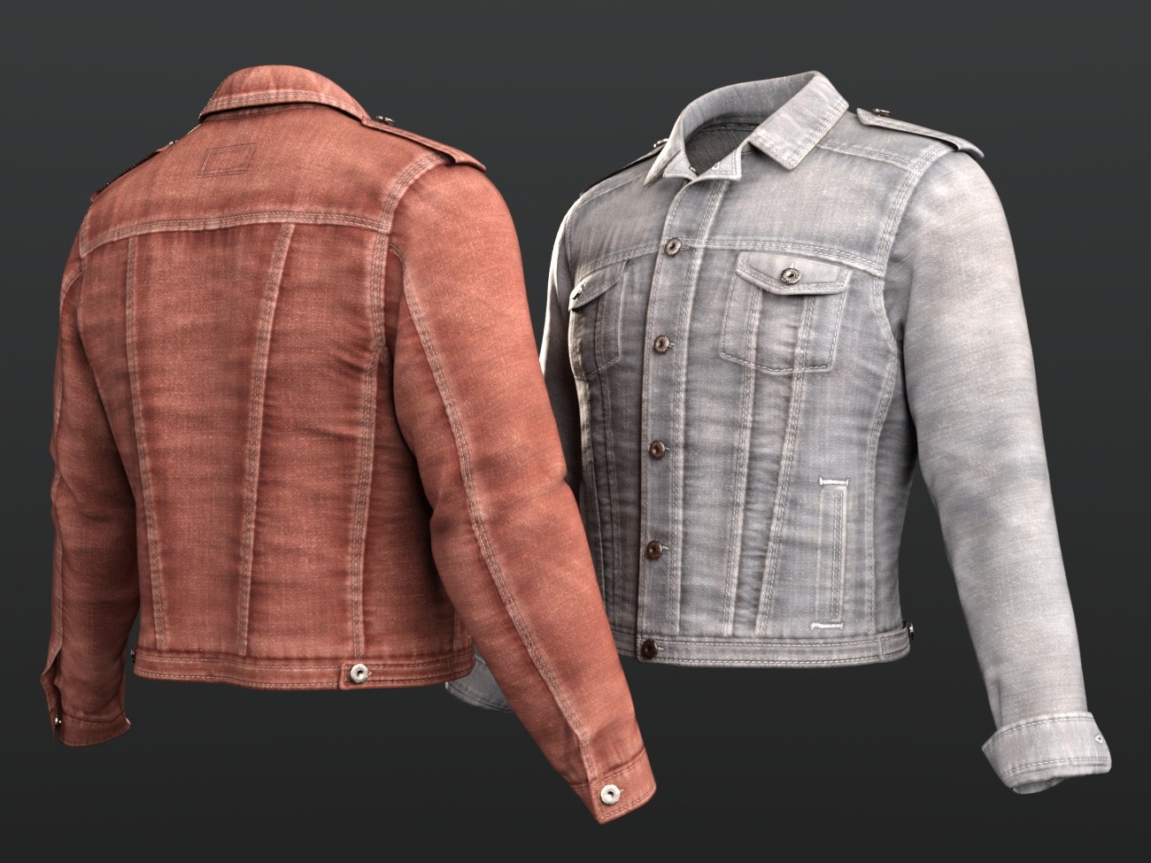 dForce Denim Jacket and TShirt for G8M, G8F, and G9 by N/A