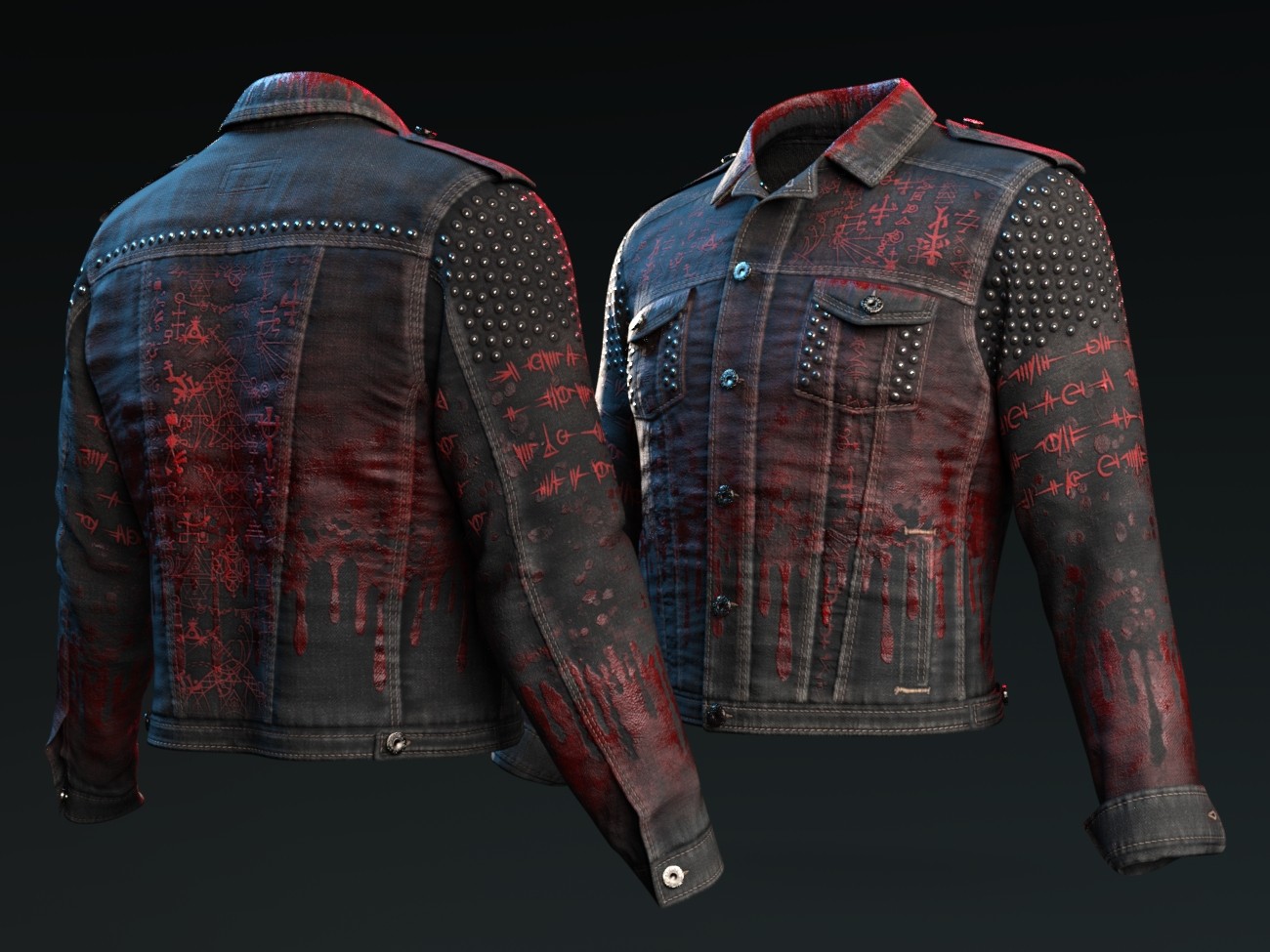 dForce Denim Jacket and TShirt for G8M, G8F, and G9 by N/A