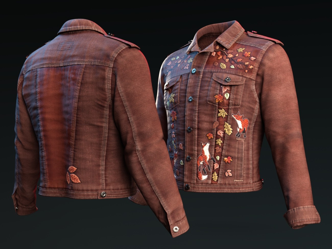 dForce Denim Jacket and TShirt for G8M, G8F, and G9 by N/A