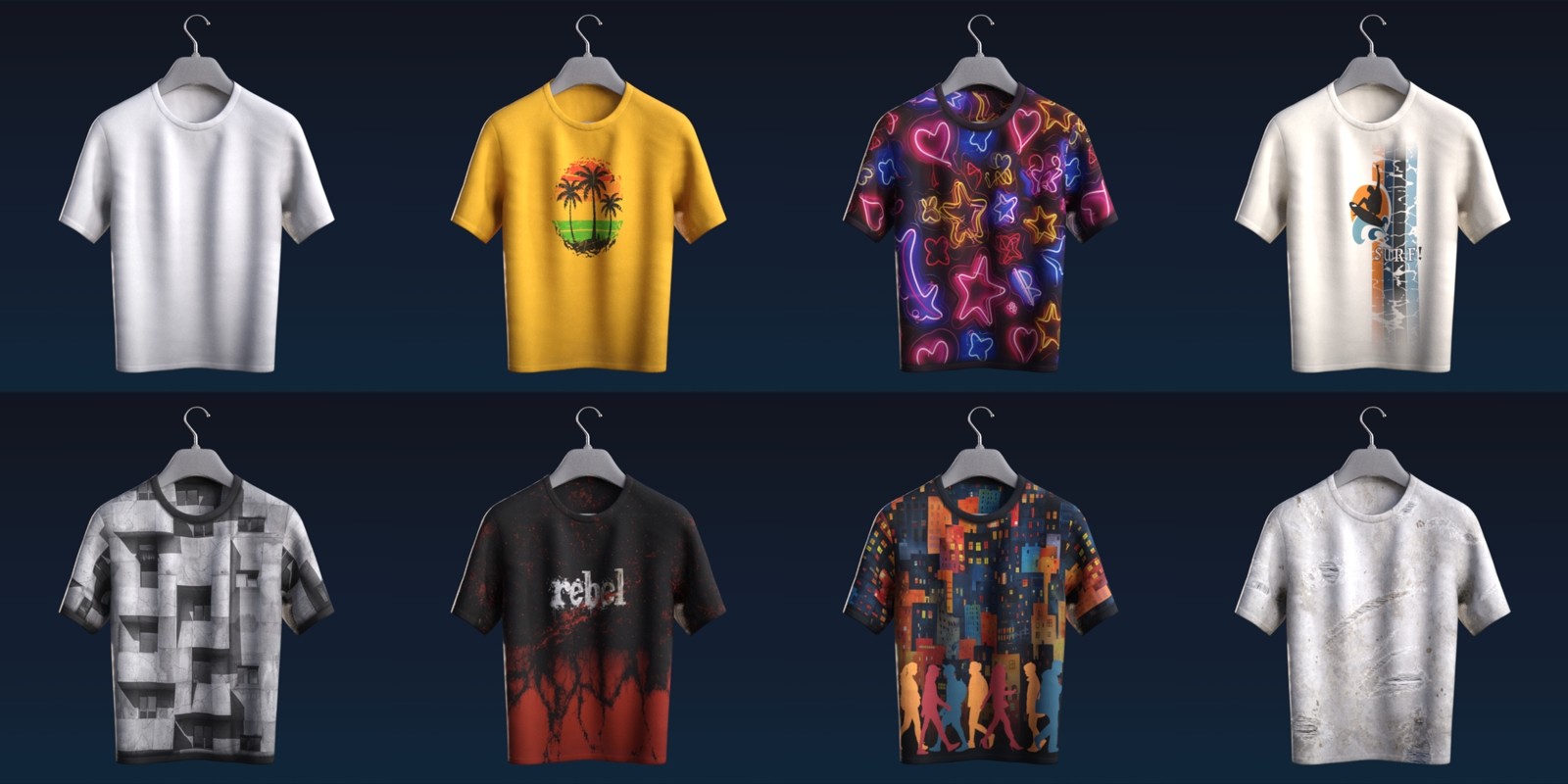 dForce Denim Jacket and TShirt for G8M, G8F, and G9 by N/A
