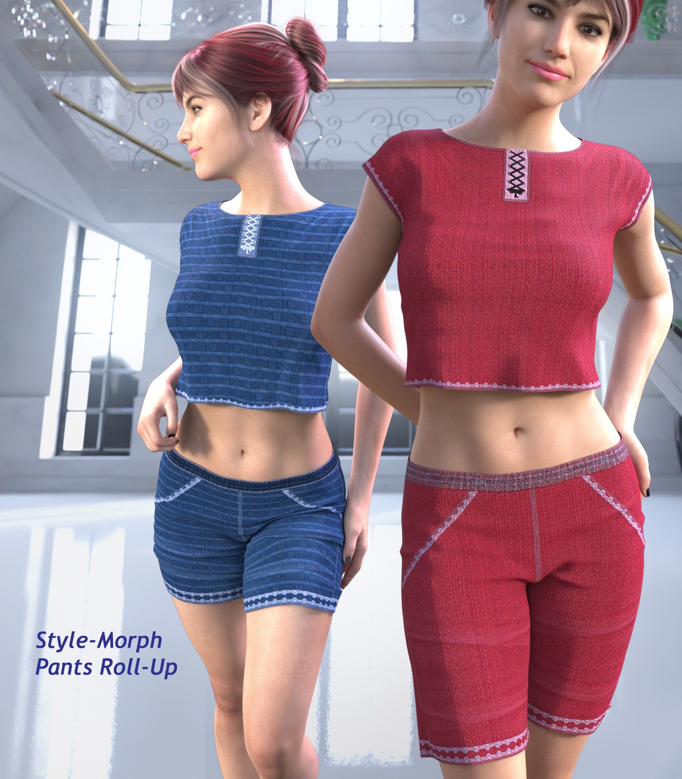 dForce Freedom Pants and Shirt for G8F/8.1 by N/A