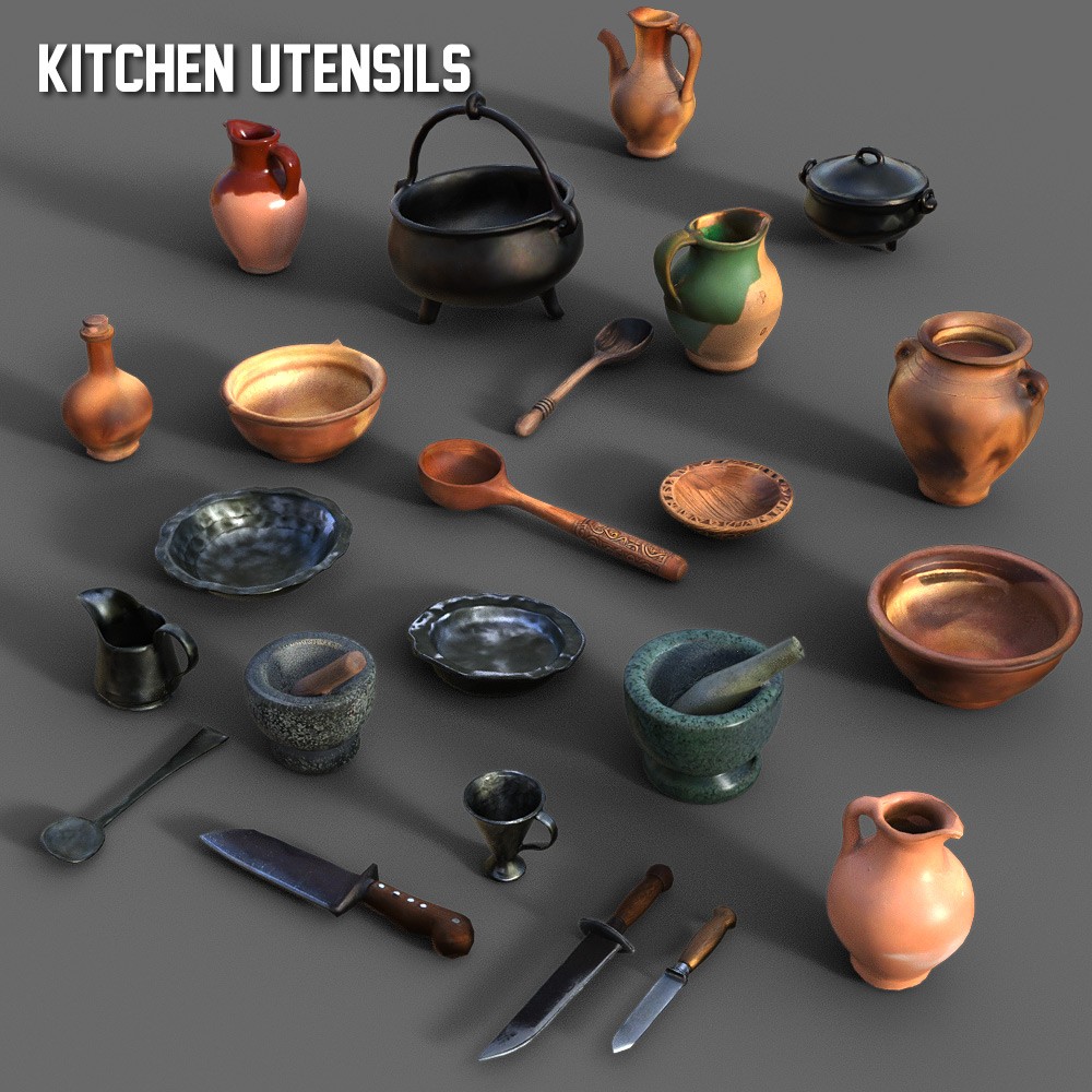 130 Medieval Props Collection for Daz Studio by N/A