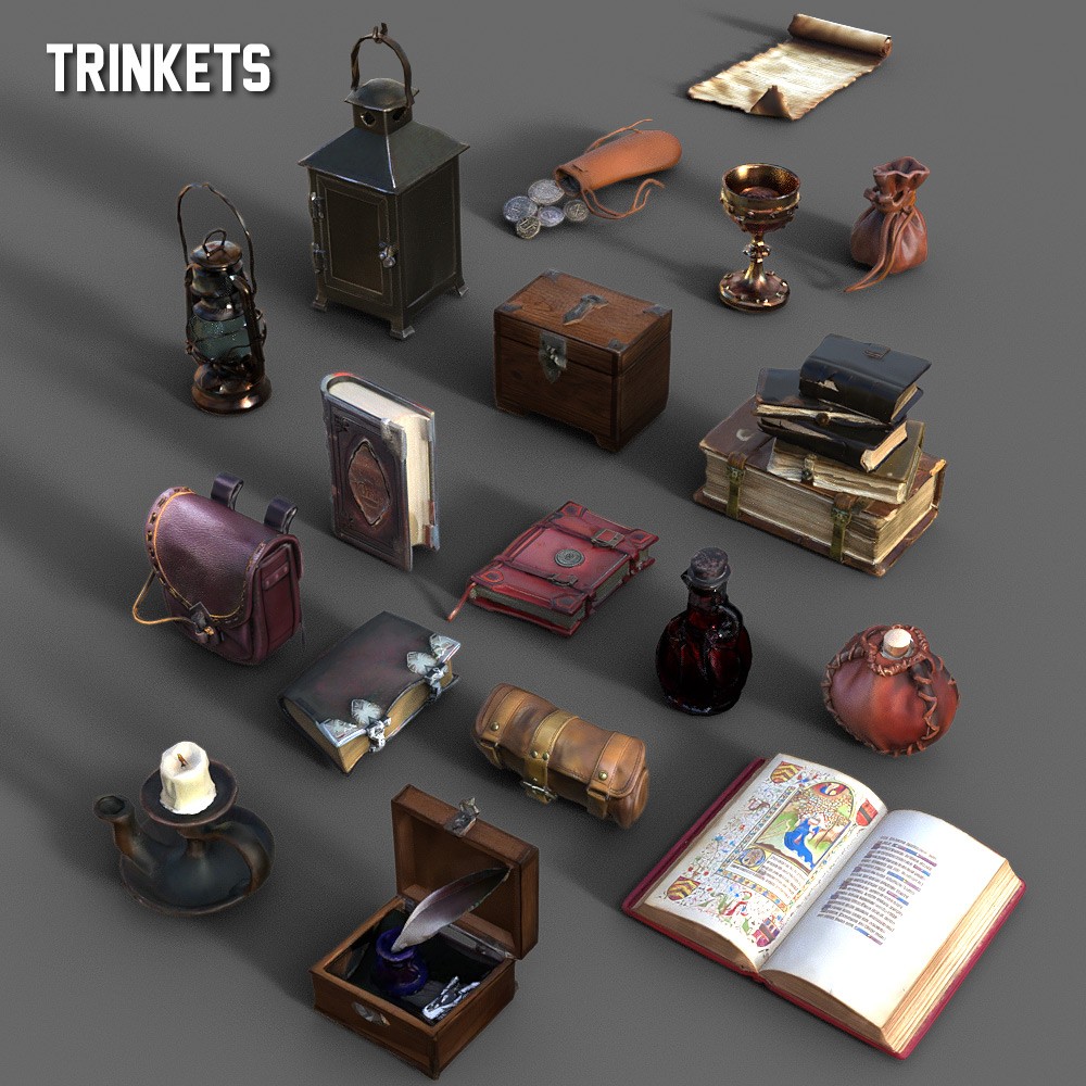 130 Medieval Props Collection for Daz Studio by N/A