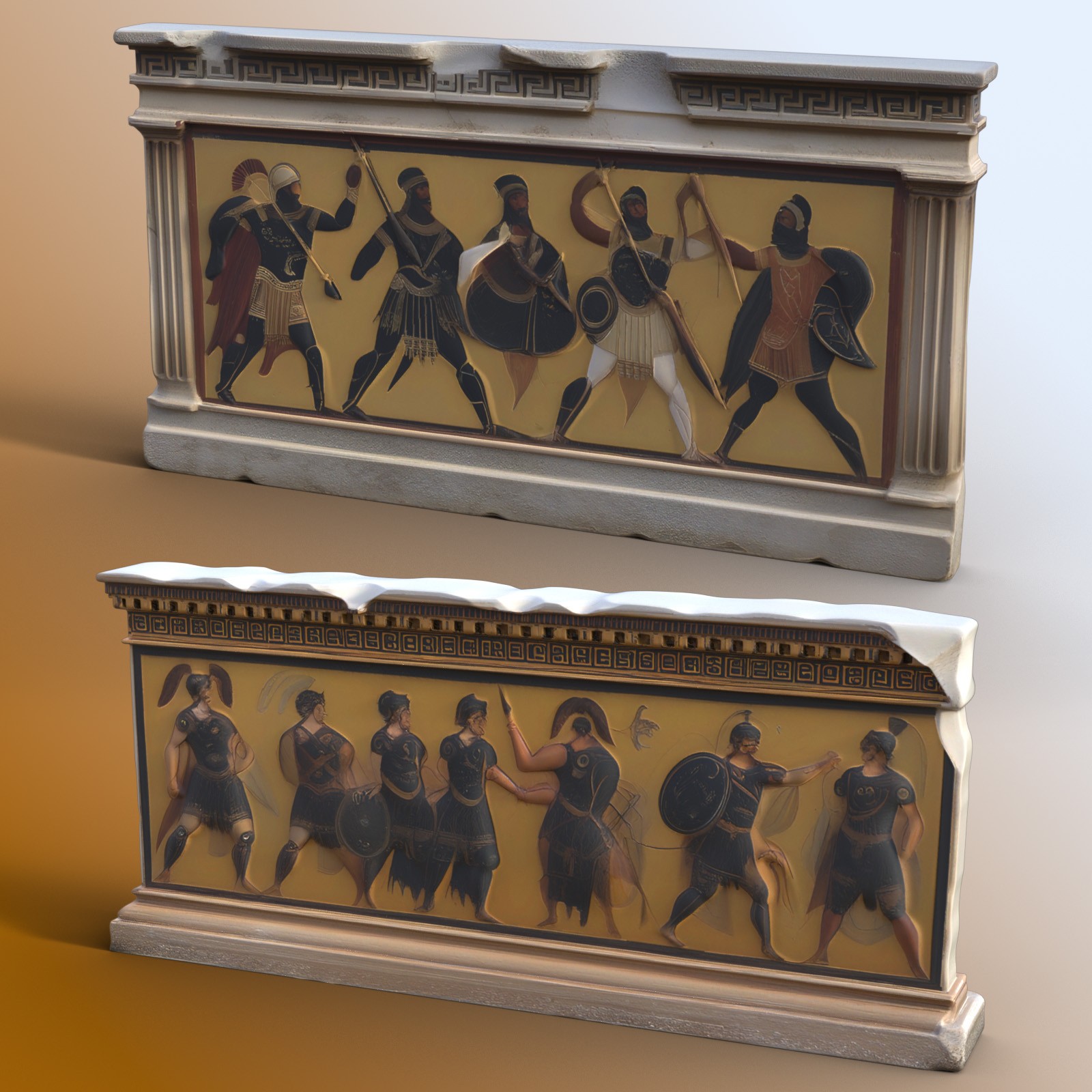 Ancient Greek Wall Segments by N/A