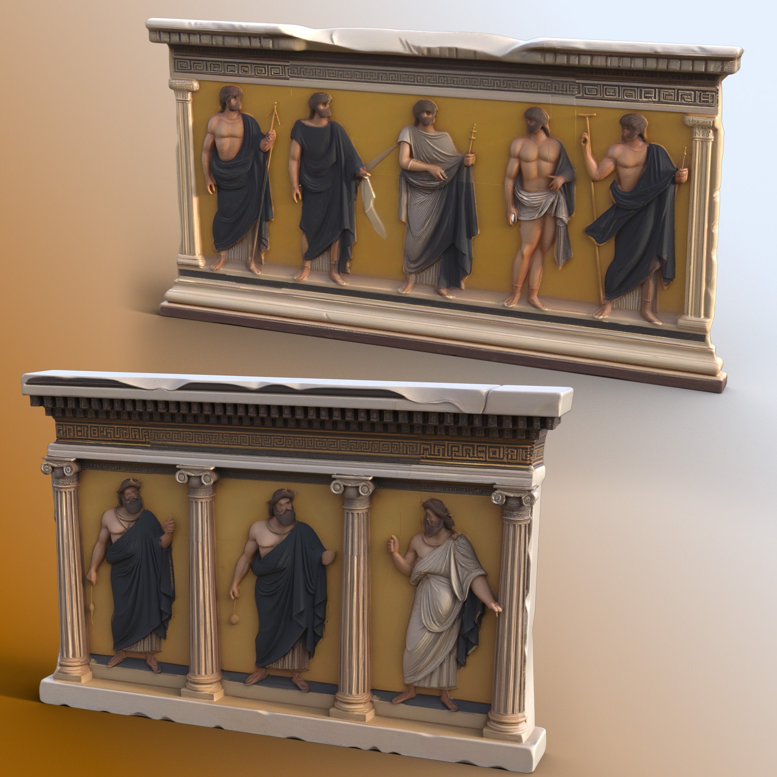 Ancient Greek Wall Segments by N/A