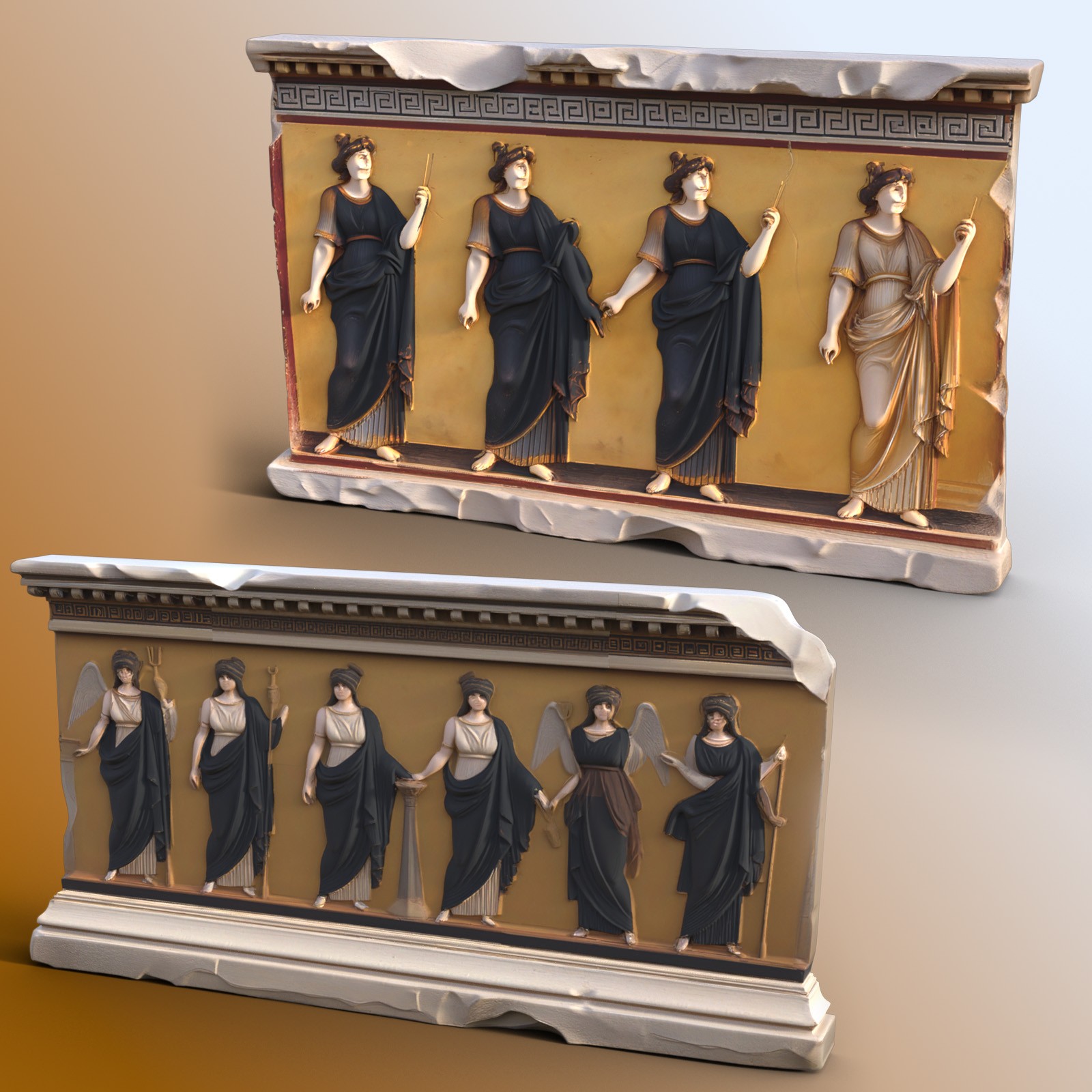 Ancient Greek Wall Segments by N/A