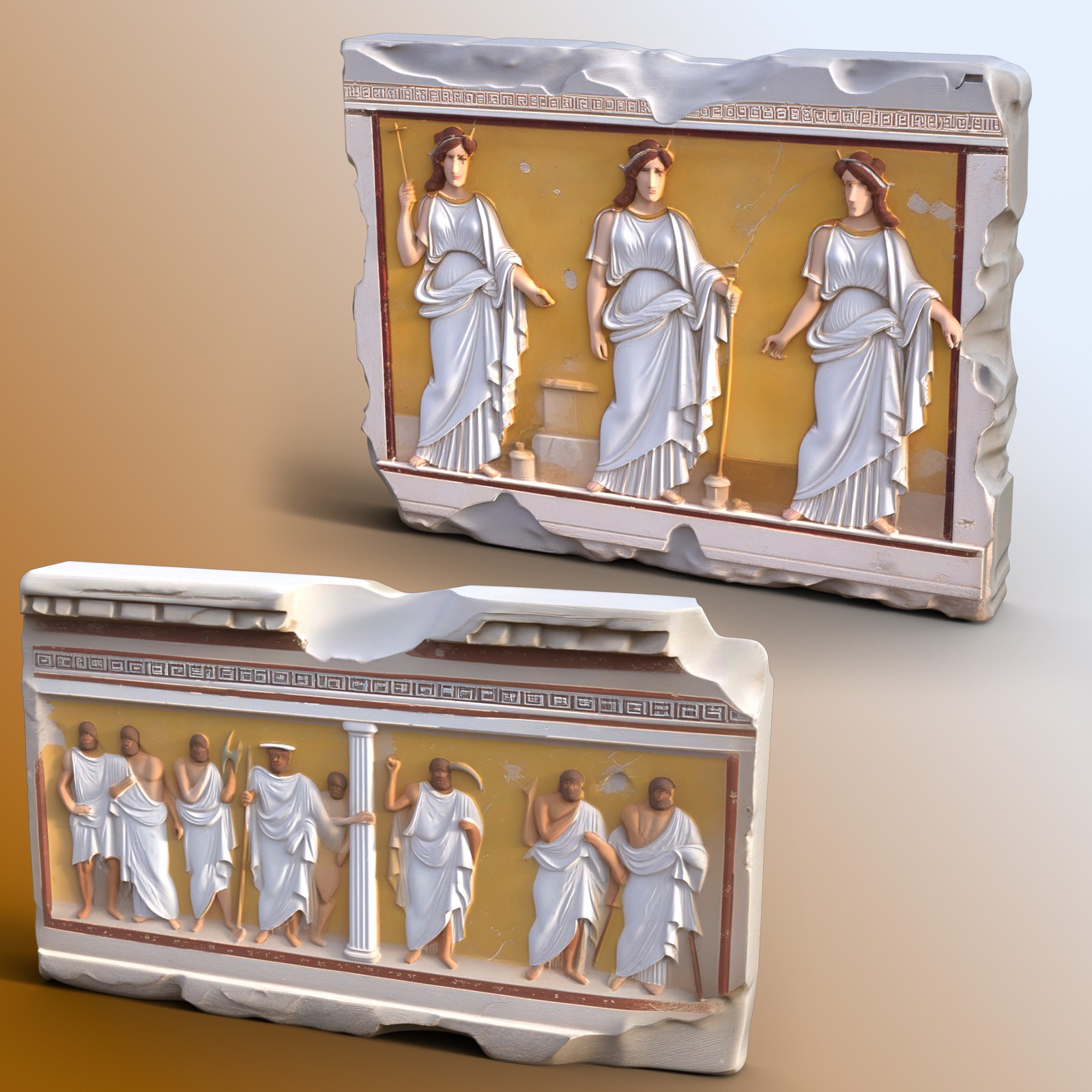Ancient Greek Wall Segments by N/A