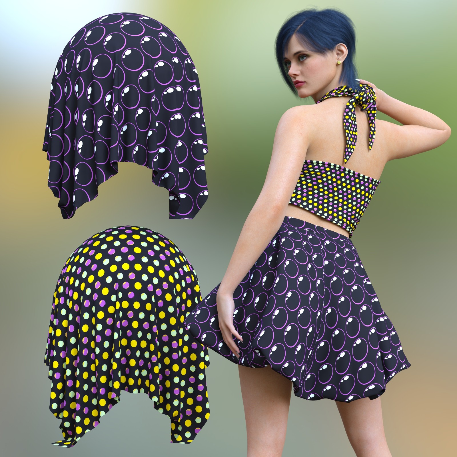 Bubble Bliss Fabric Iray Shaders - MR by N/A