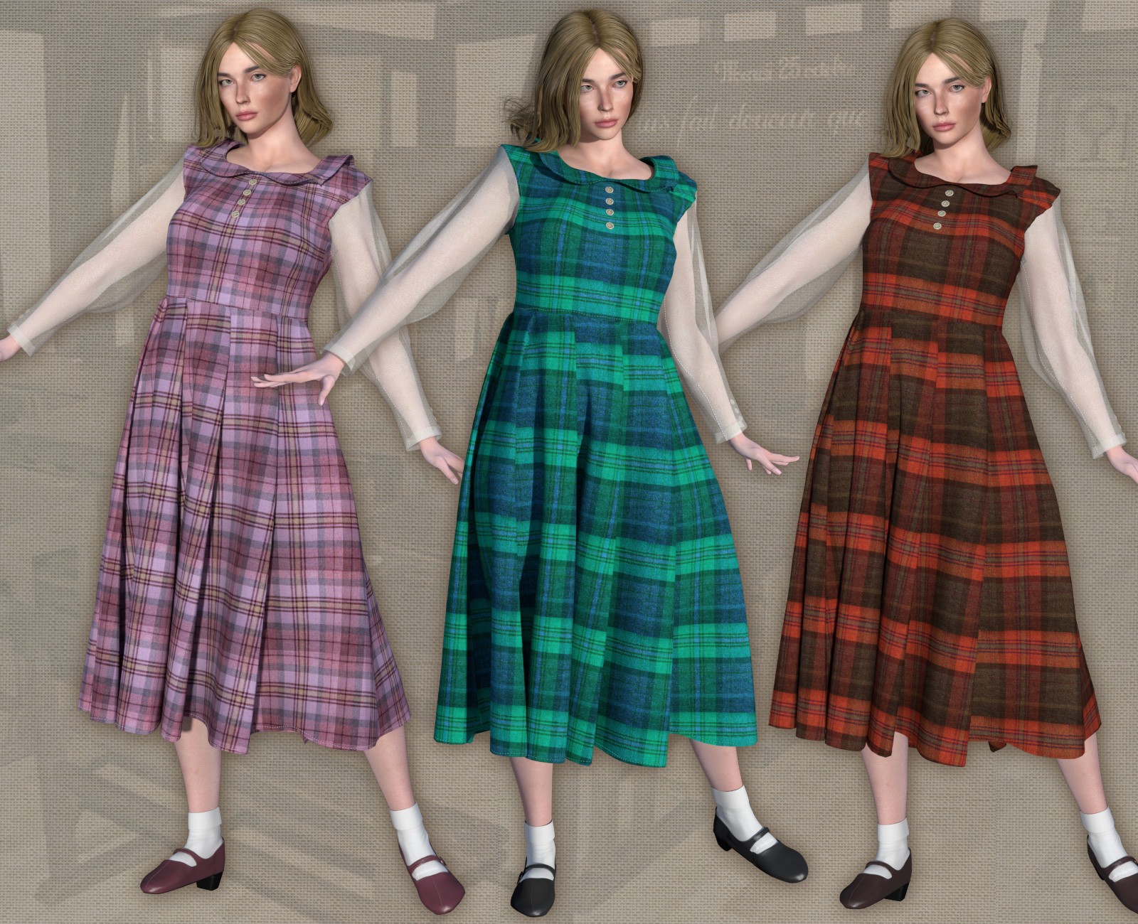 Long Sleeves Dress for La Femme2 by N/A