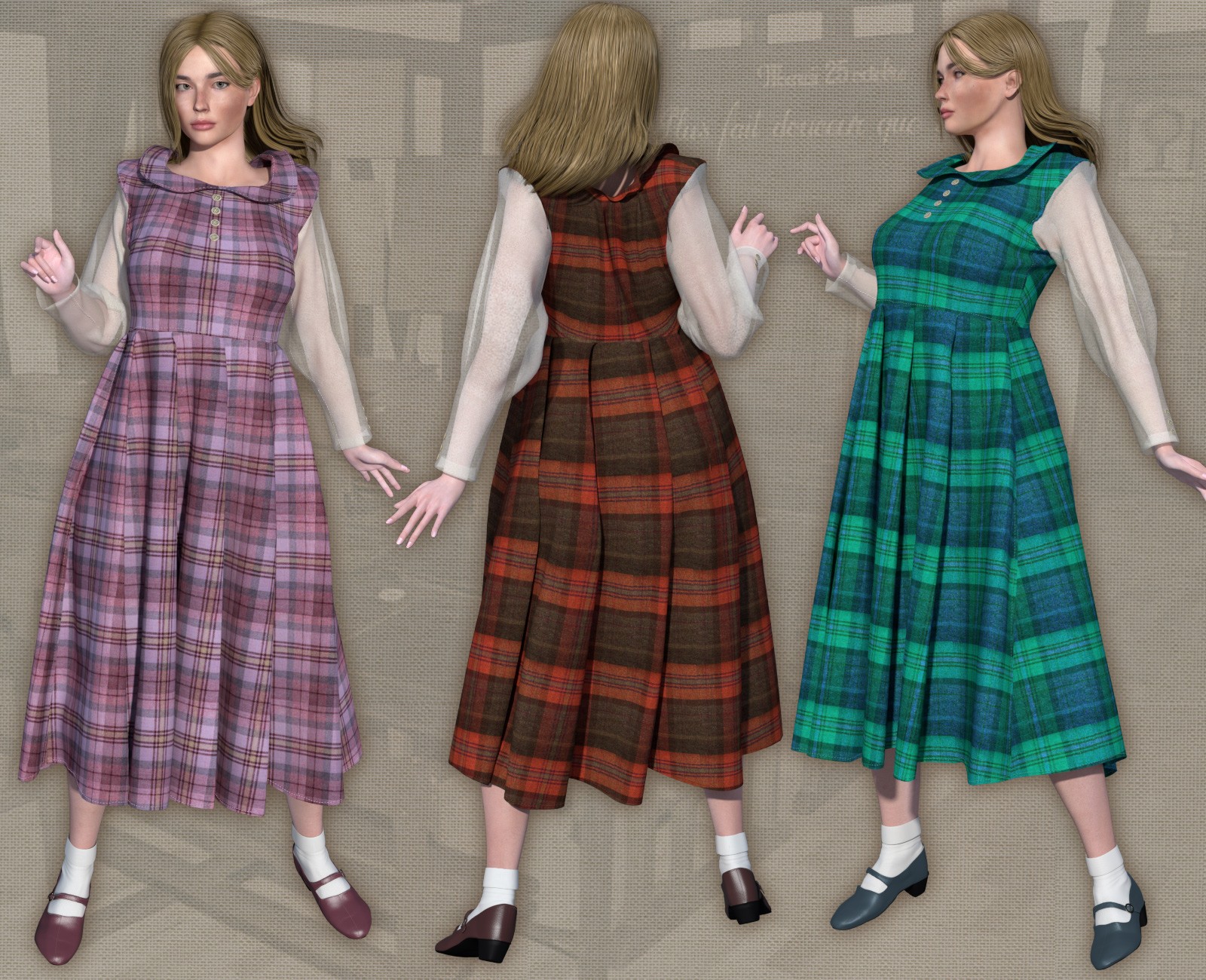 Long Sleeves Dress for La Femme2 by N/A