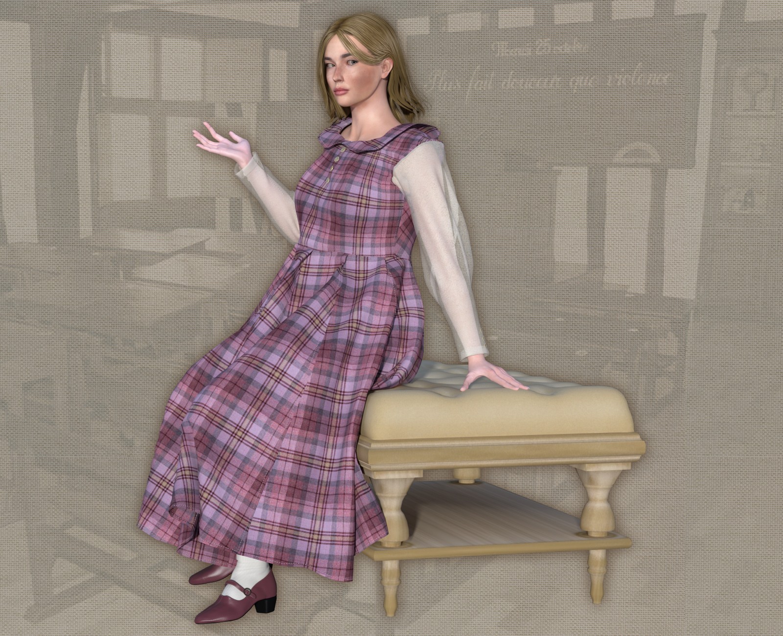 Long Sleeves Dress for La Femme2 by N/A