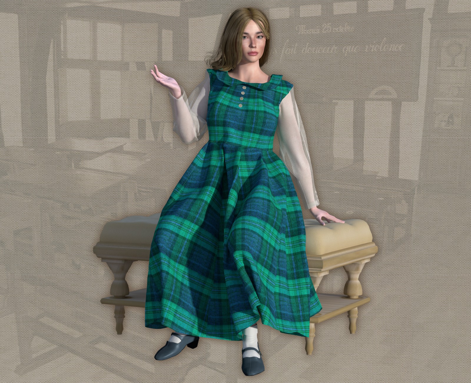 Long Sleeves Dress for La Femme2 by N/A
