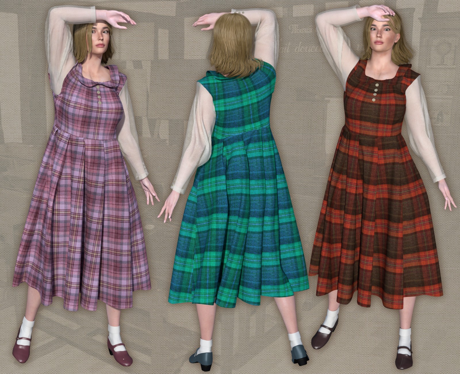 Long Sleeves Dress for La Femme2 by N/A