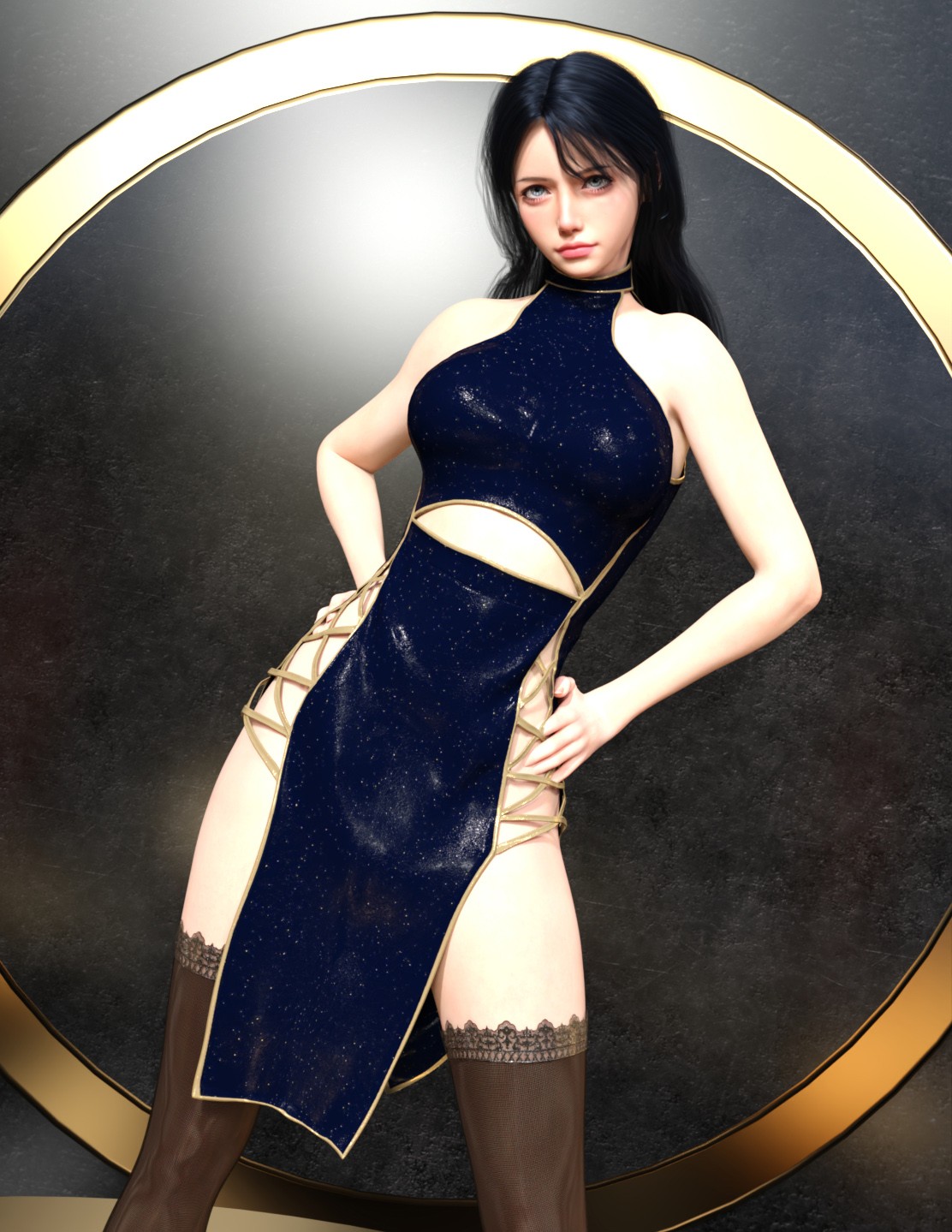 MG-Lattice Dress Set G9 G8F by N/A