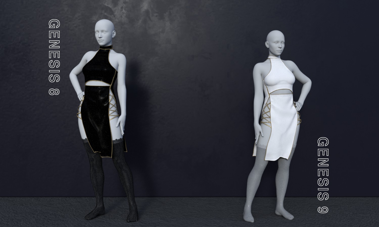MG-Lattice Dress Set G9 G8F by N/A