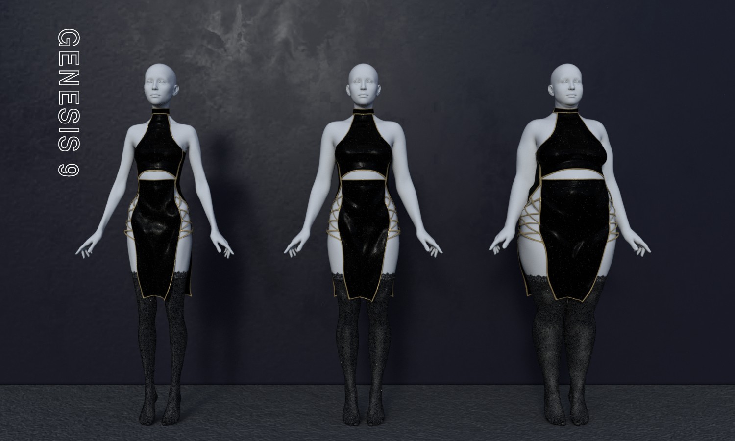 MG-Lattice Dress Set G9 G8F by N/A