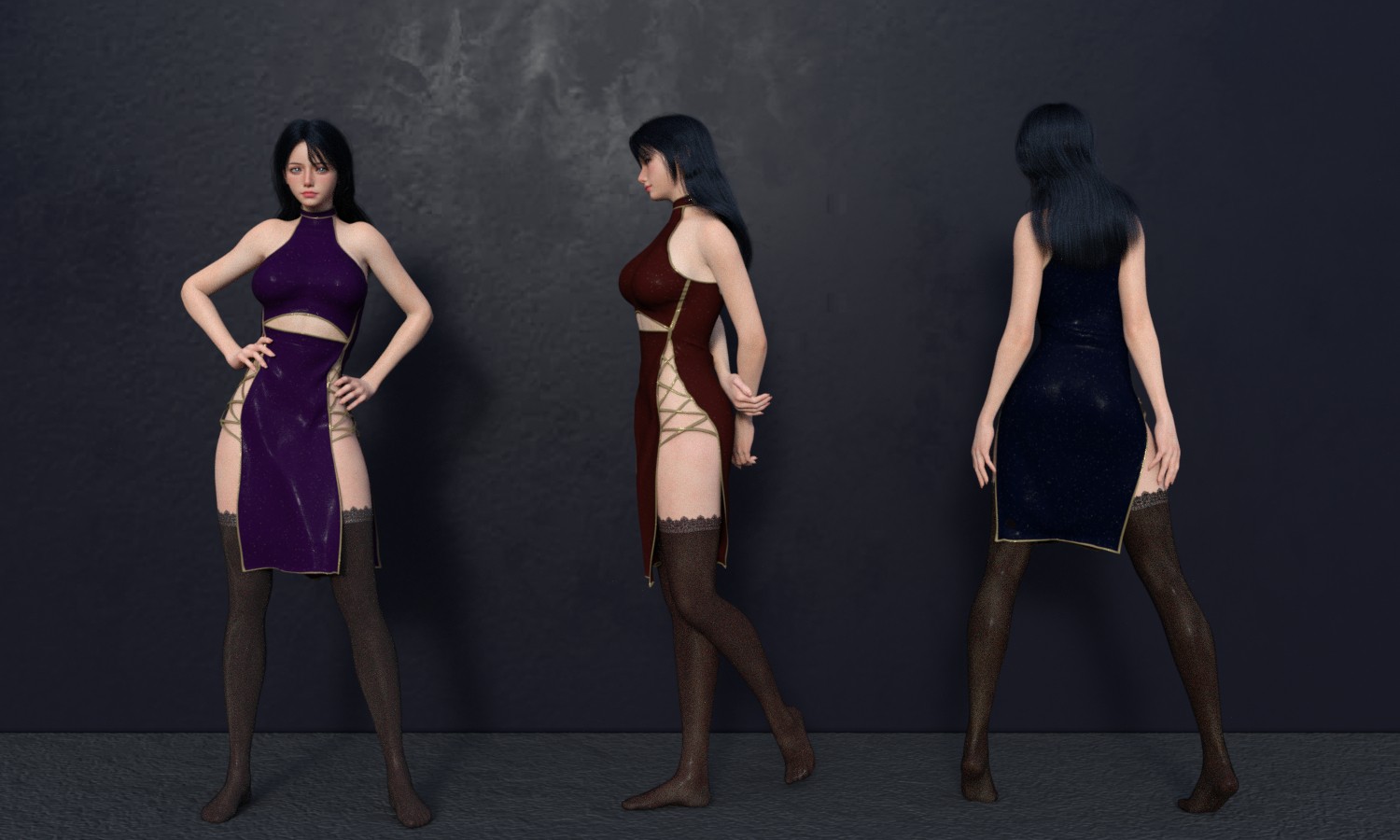 MG-Lattice Dress Set G9 G8F by N/A