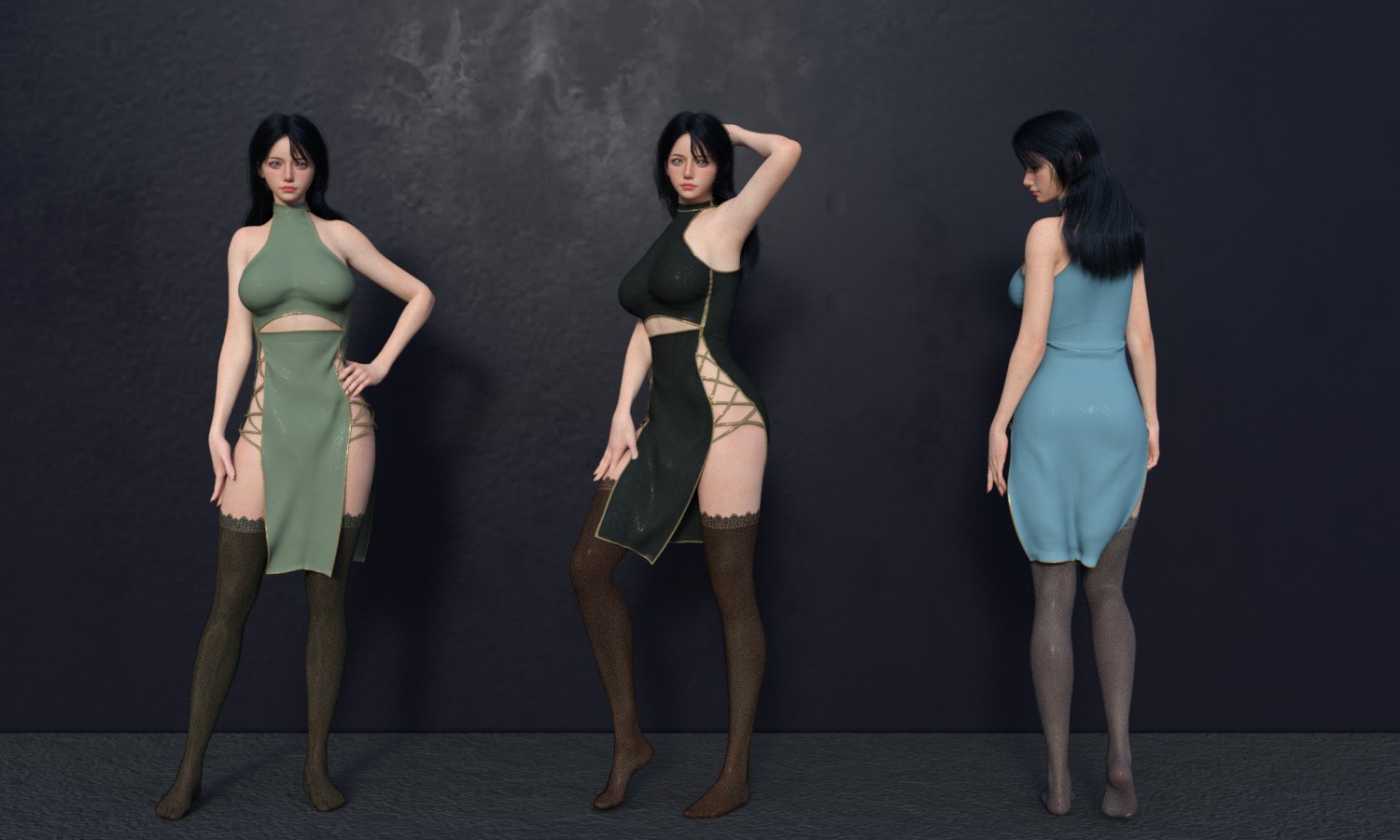 MG-Lattice Dress Set G9 G8F by N/A