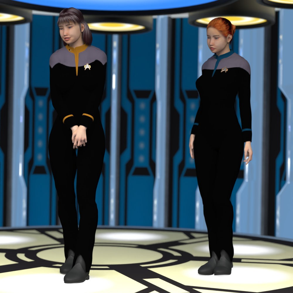 SFU FC DS9 2371 Outfit for La Femme 2 for Poser by N/A