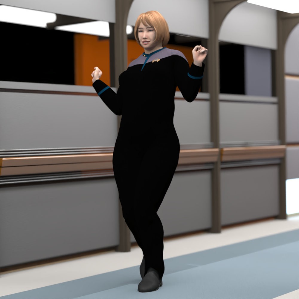 SFU FC DS9 2371 Outfit for La Femme 2 for Poser by N/A