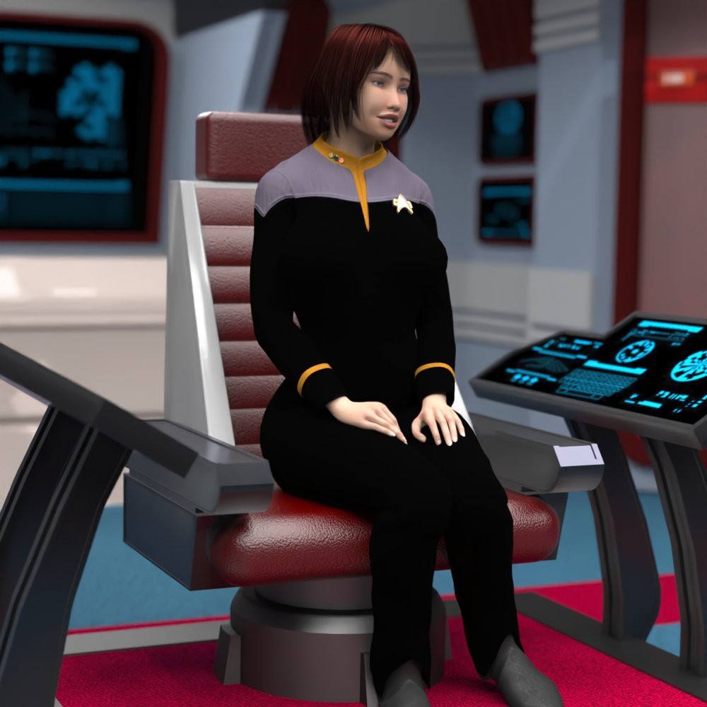 SFU FC DS9 2371 Outfit for La Femme 2 for Poser by N/A