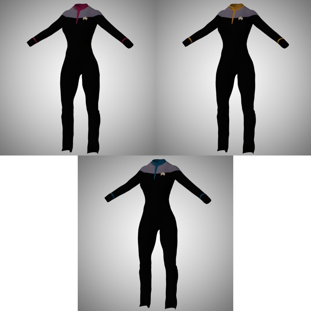 SFU FC DS9 2371 Outfit for La Femme 2 for Poser by N/A