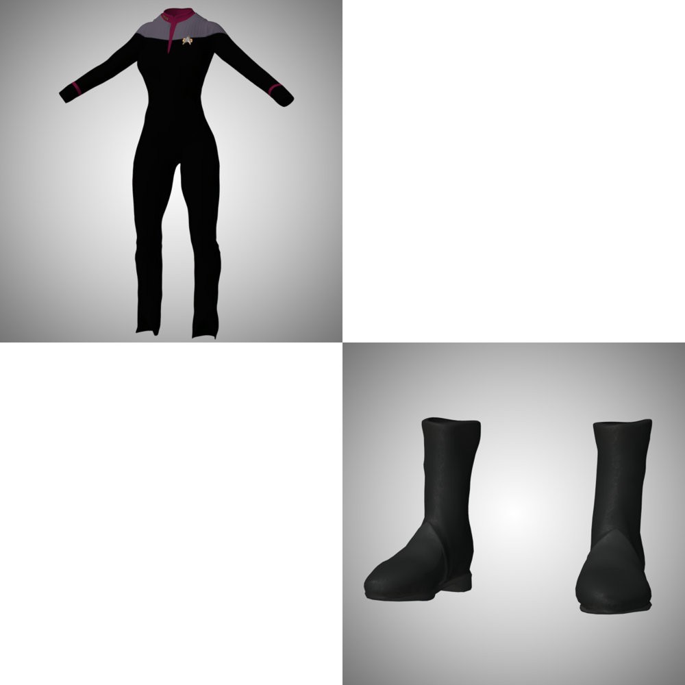 SFU FC DS9 2371 Outfit for La Femme 2 for Poser by N/A