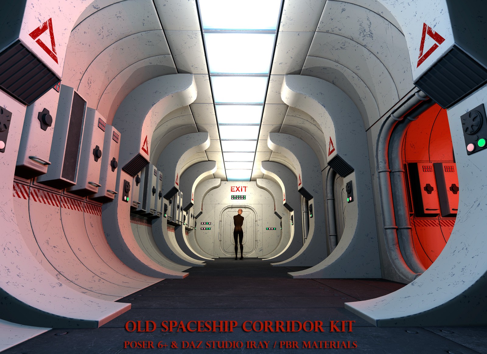 Old Spaceship Corridor Kit by N/A