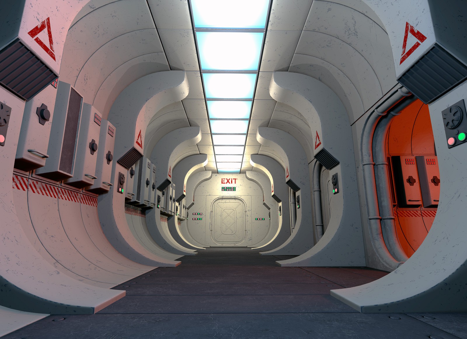 Old Spaceship Corridor Kit by N/A