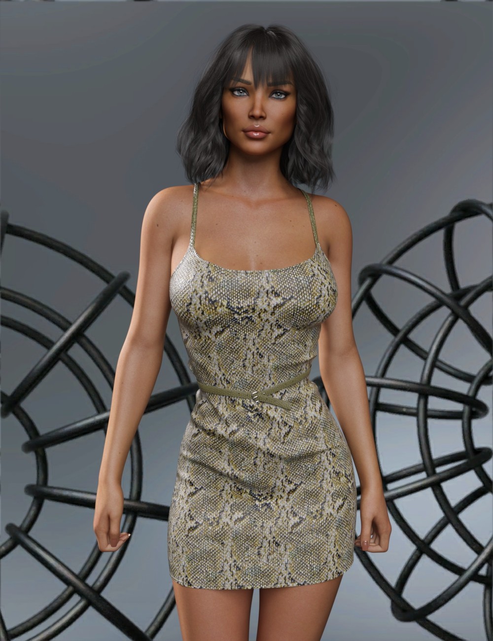 VERSUS - dForce Light Leather Dress for Genesis 8-8.1 Female and Genesis 9 Femal by N/A