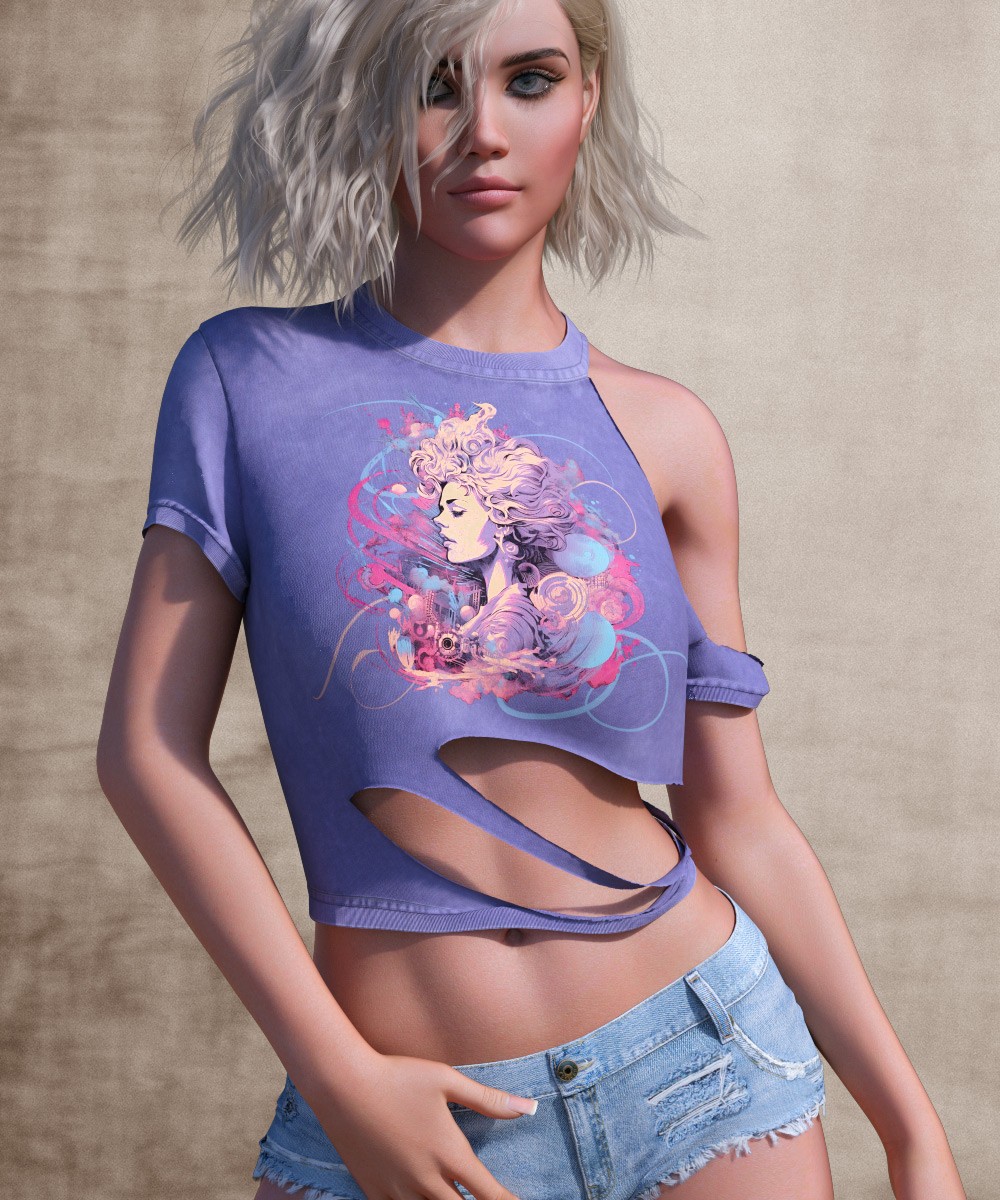 Ripped Tee for G8/8.1 Females by N/A