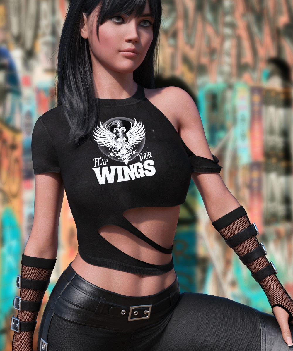 Ripped Tee for G8/8.1 Females by N/A