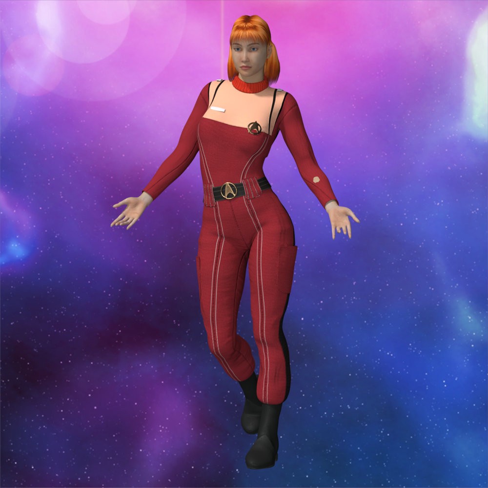 SFU MM Crewman Outfit for La Femme 2 for Poser by N/A