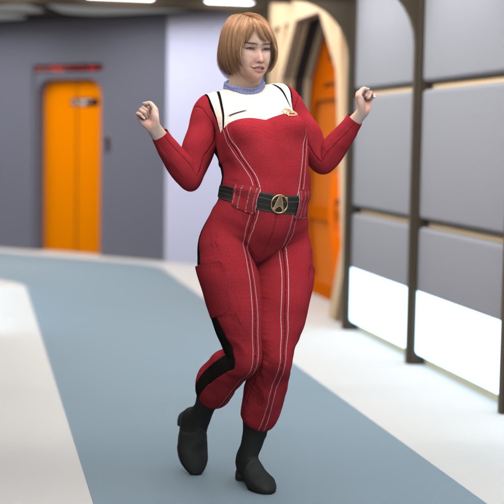 SFU MM Crewman Outfit for La Femme 2 for Poser by N/A