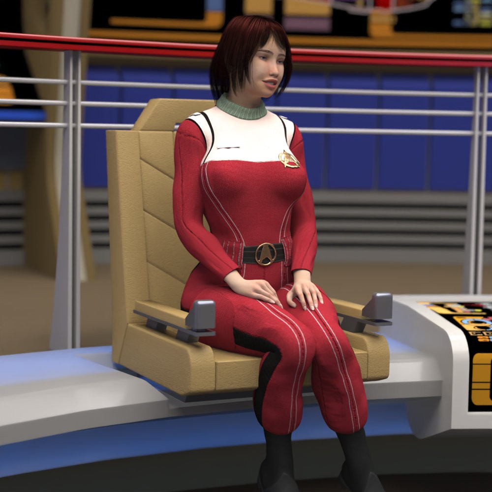 SFU MM Crewman Outfit for La Femme 2 for Poser by N/A