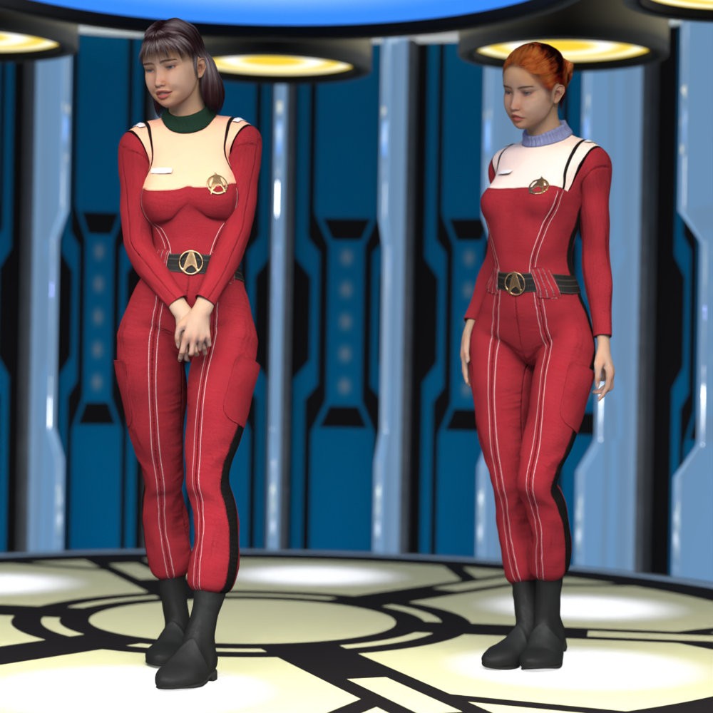 SFU MM Crewman Outfit for La Femme 2 for Poser by N/A