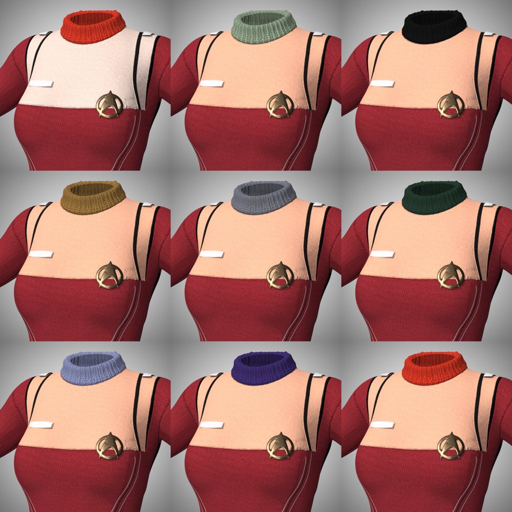 SFU MM Crewman Outfit for La Femme 2 for Poser by N/A