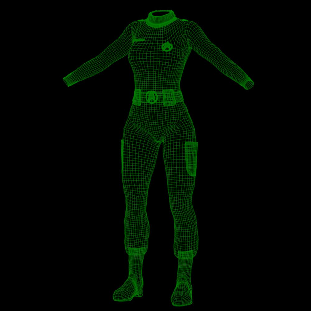 SFU MM Crewman Outfit for La Femme 2 for Poser by N/A