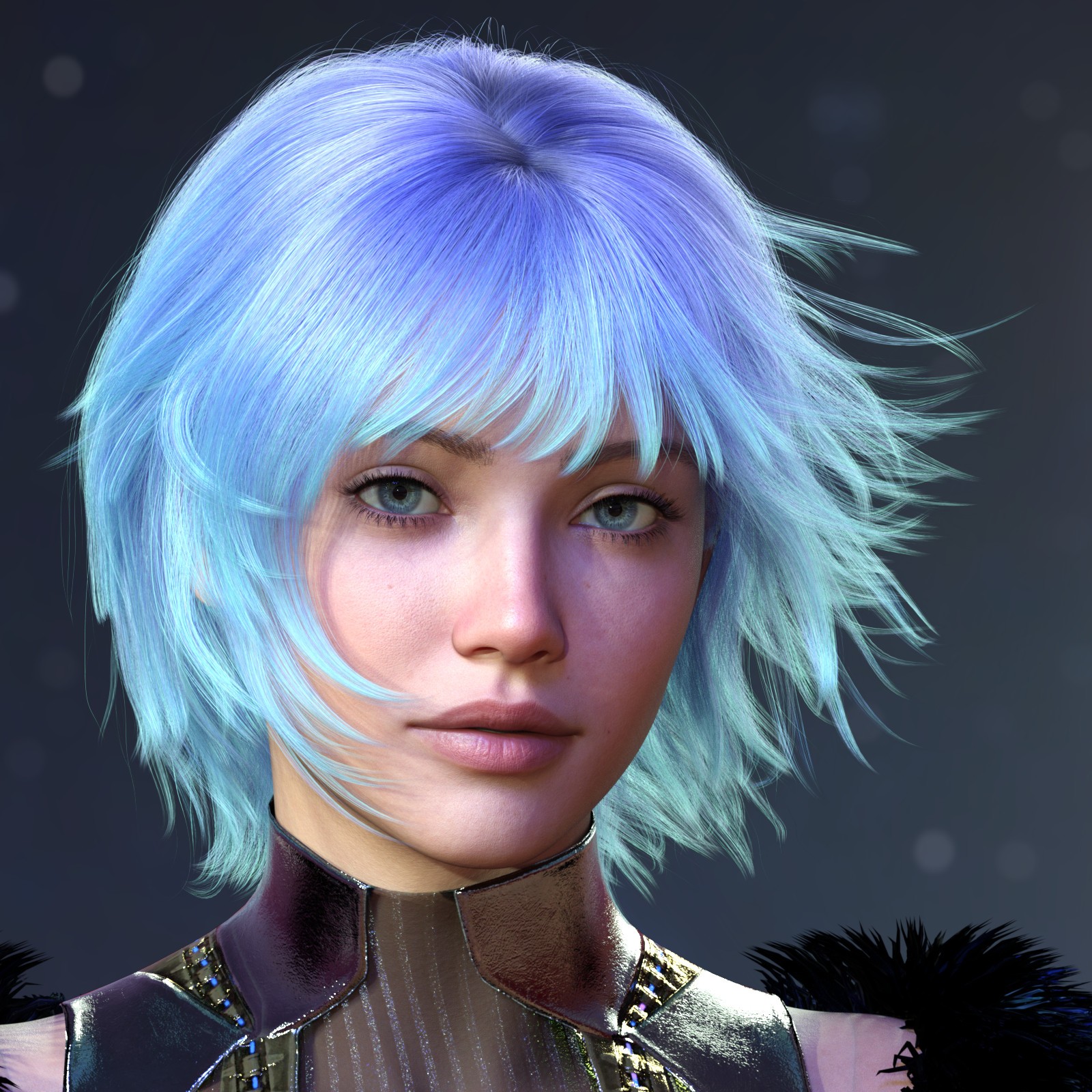 ALO Koralia Hair for Genesis 9, 8 and 8.1 Females by N/A
