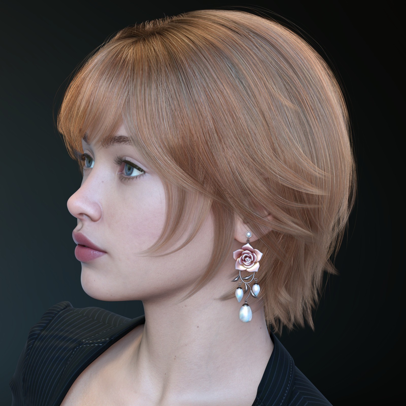 ALO Koralia Hair for Genesis 9, 8 and 8.1 Females by N/A
