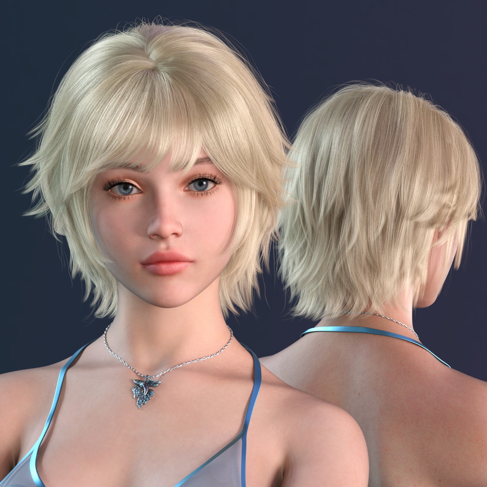ALO Koralia Hair for Genesis 9, 8 and 8.1 Females by N/A