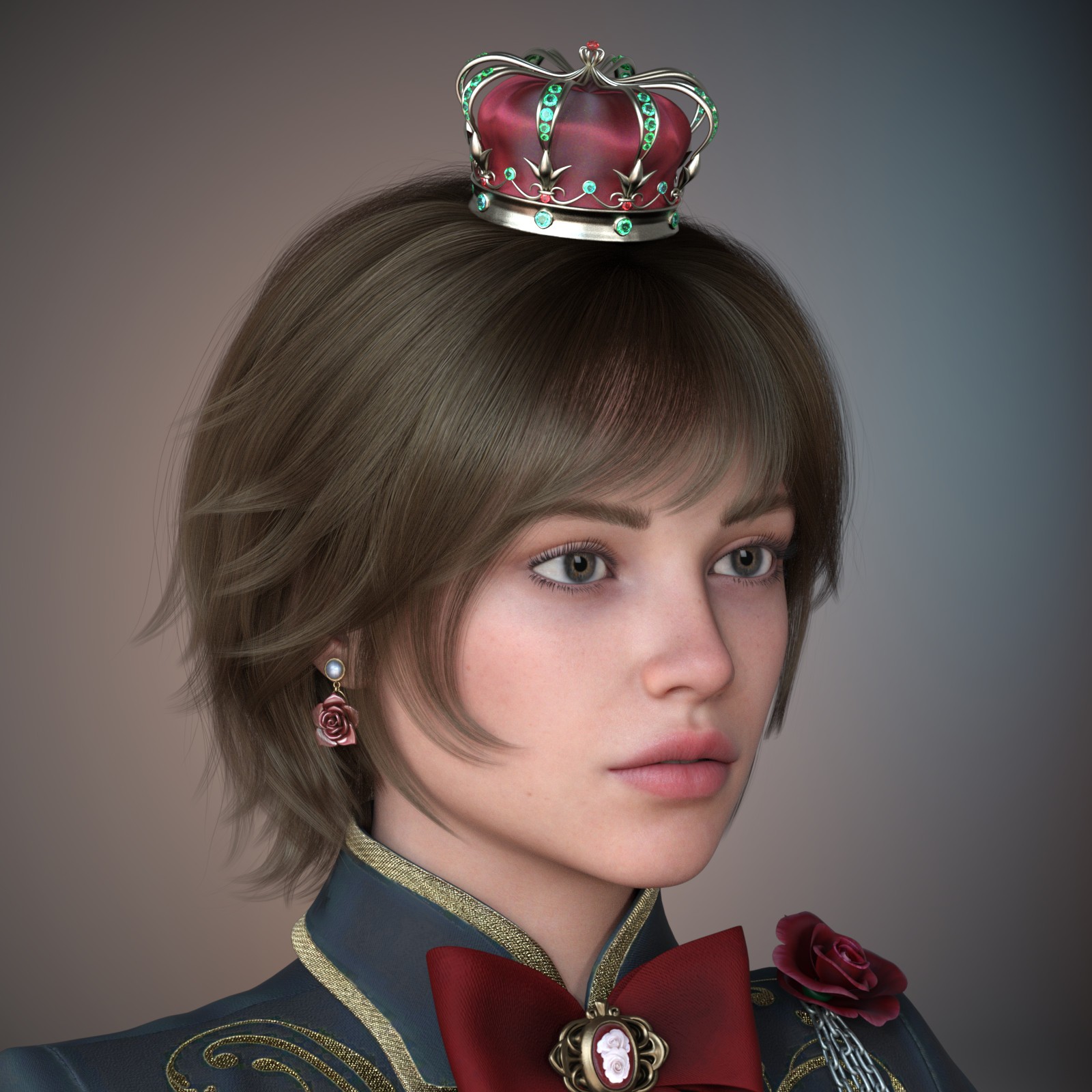 ALO Koralia Hair for Genesis 9, 8 and 8.1 Females by N/A