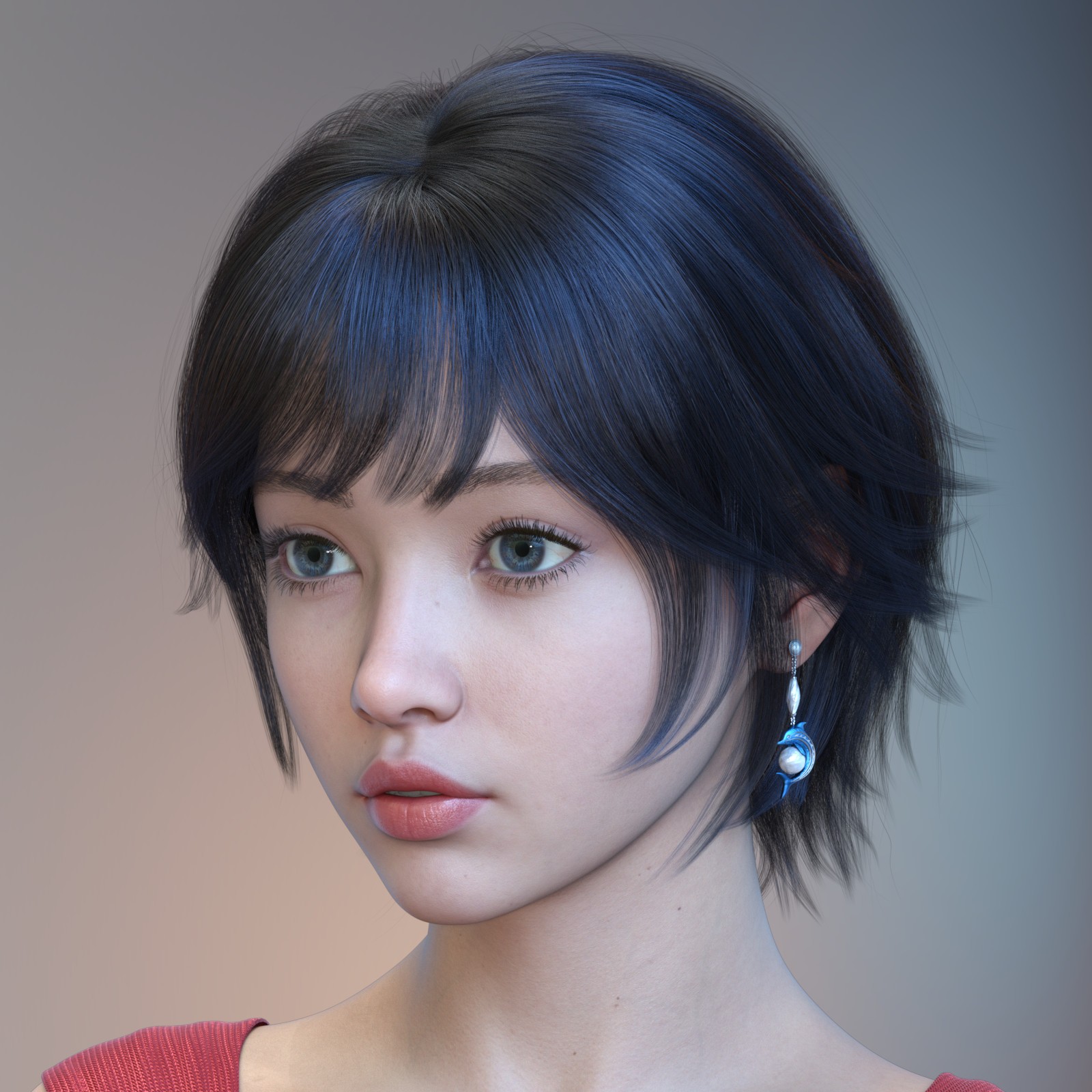ALO Koralia Hair for Genesis 9, 8 and 8.1 Females by N/A