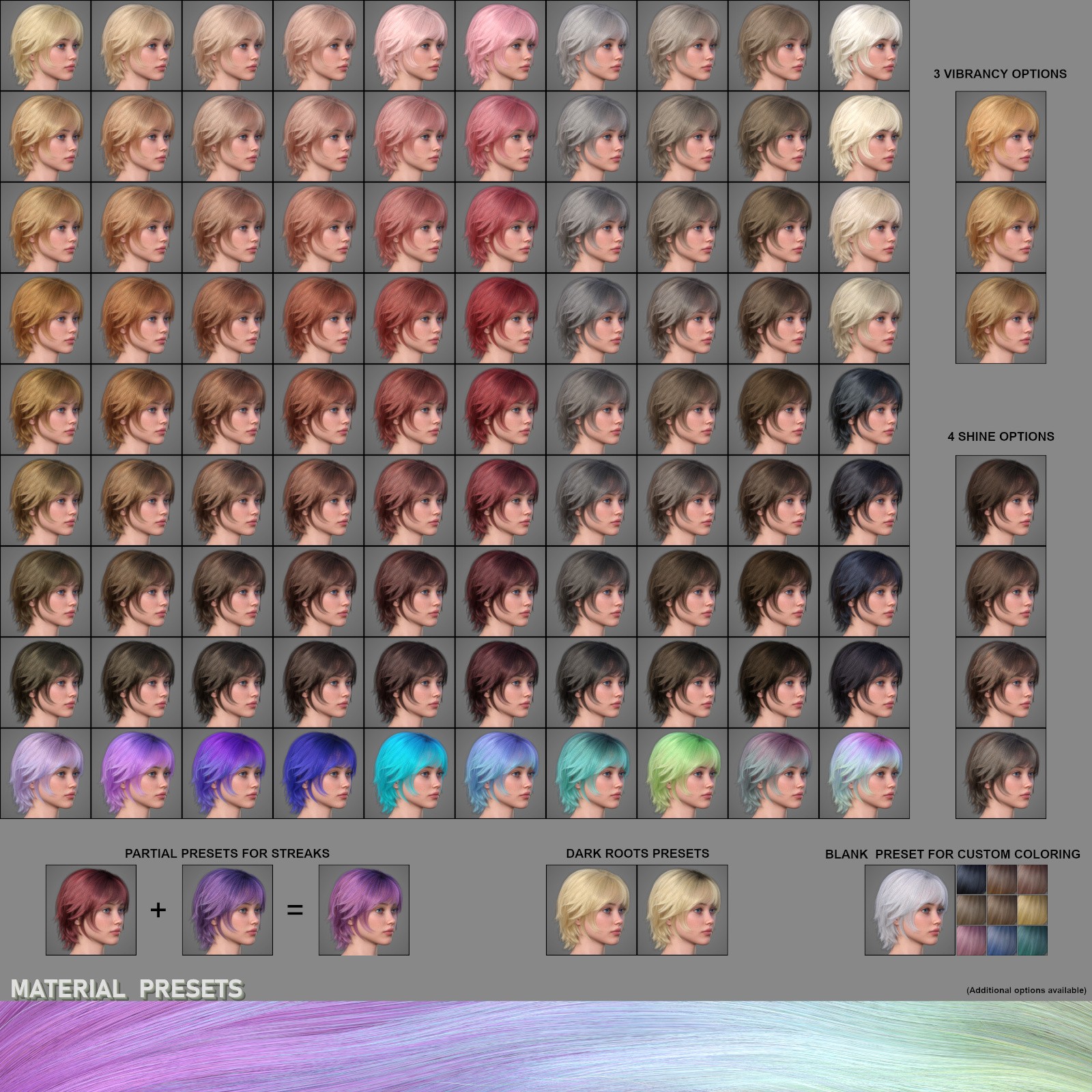 ALO Koralia Hair for Genesis 9, 8 and 8.1 Females by N/A