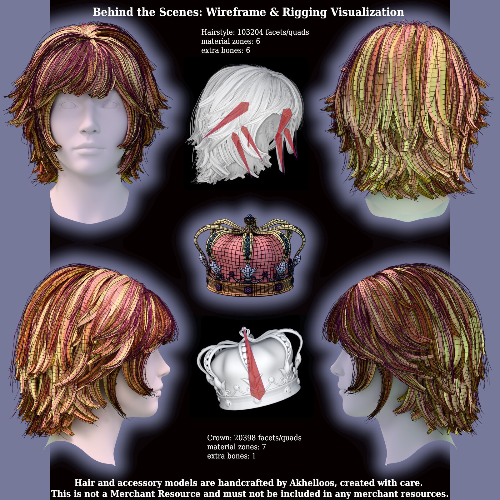 ALO Koralia Hair for Genesis 9, 8 and 8.1 Females by N/A