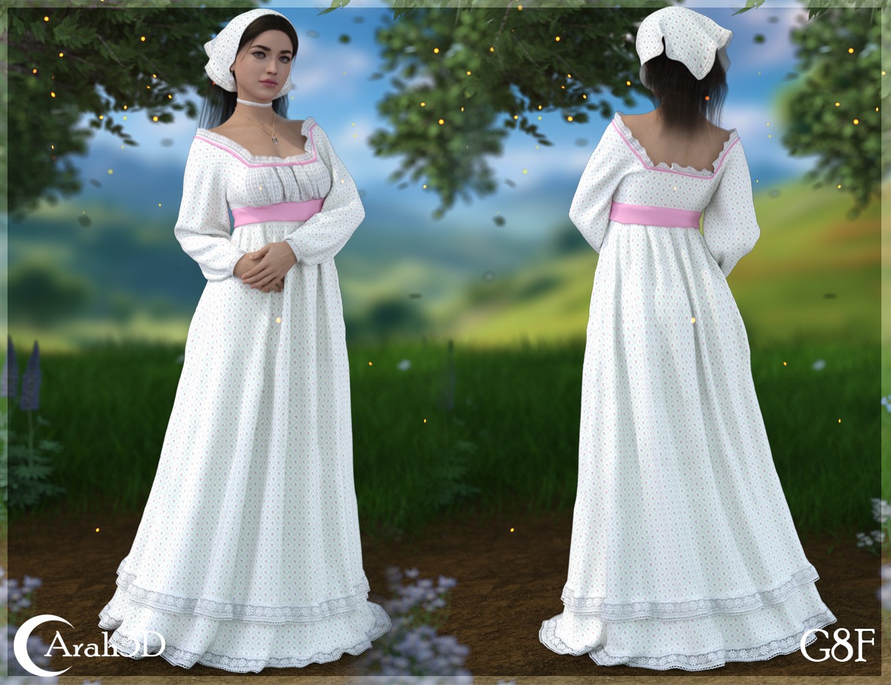 Arah3D Cottage Girl for G8F and G9 by N/A