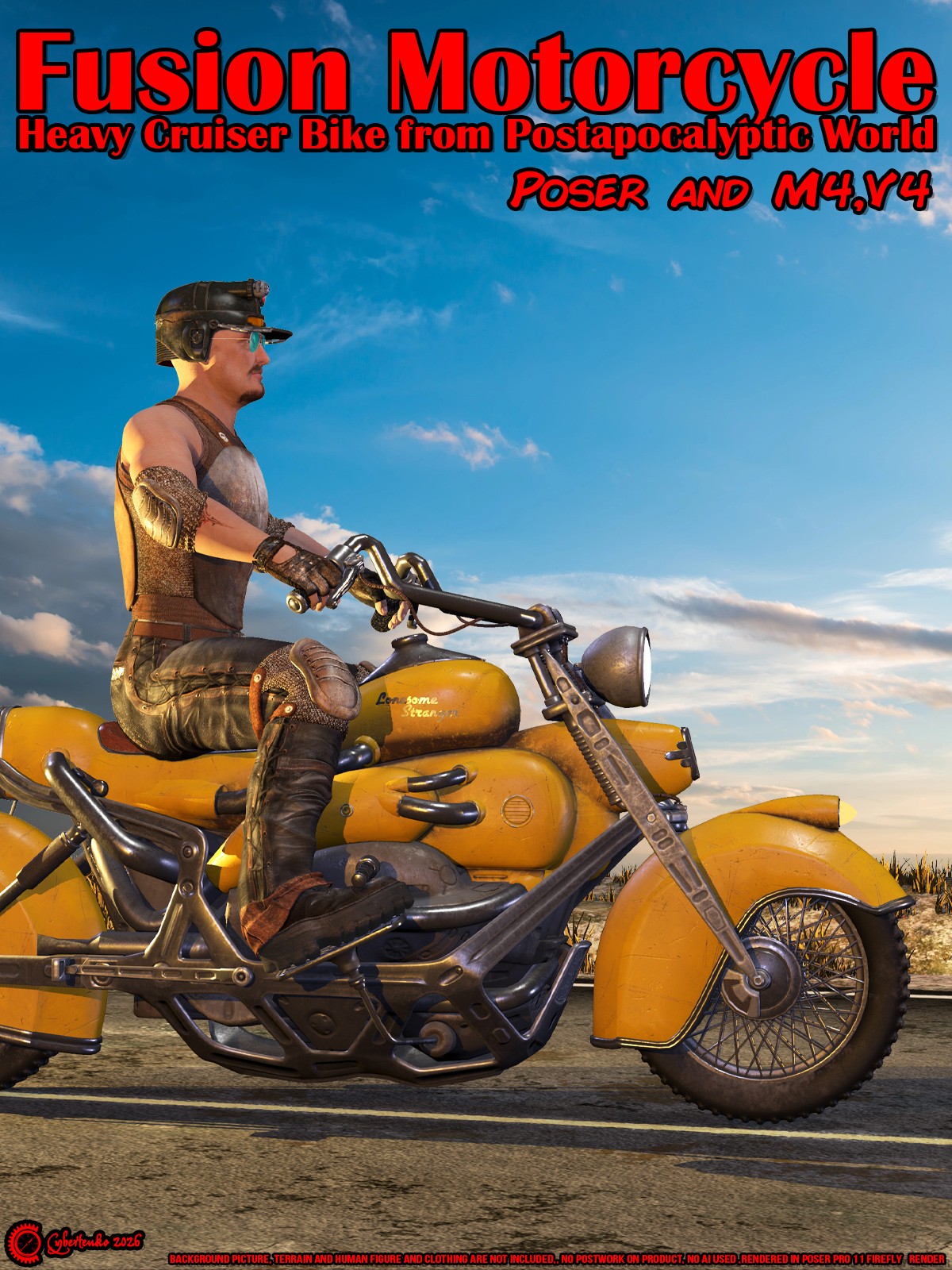 Fusion Motorcycle for Poser by N/A