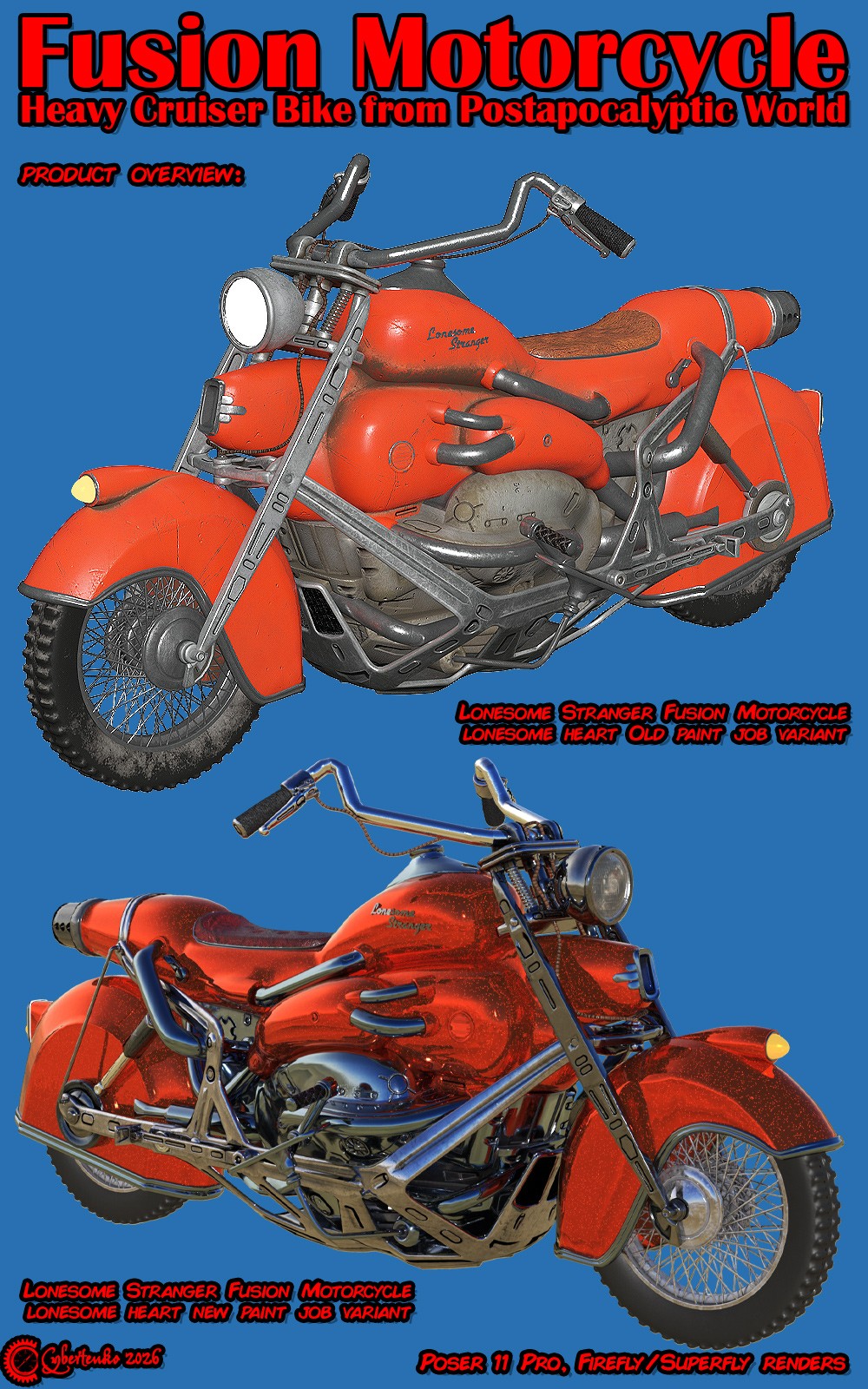 Fusion Motorcycle for Poser by N/A