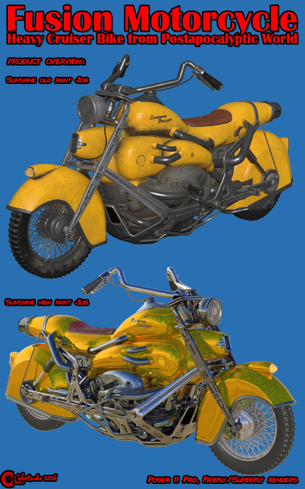 Fusion Motorcycle for Poser by N/A