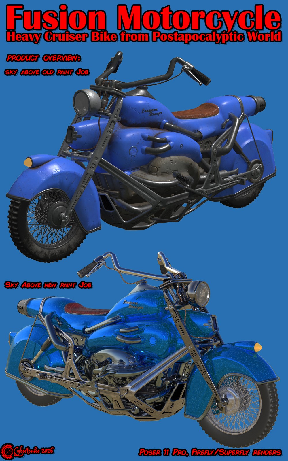 Fusion Motorcycle for Poser by N/A